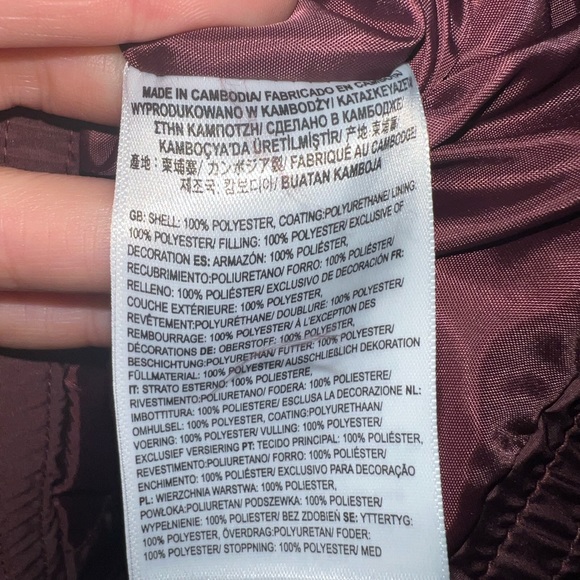 NWT VANS MAROON LIGHT FOUNDRY PUFFER JACKET MTE WOMENS XS VERY SOFT! - Picture 12 of 15